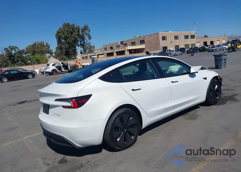 2025 Tesla Model 3 Long Range All-Wheel Drive from USA, damaged, VIN 5YJ3E1EB1SF001368